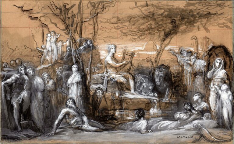 Alexandre LAEMLEIN (1813-1871) — Orphée, 1866