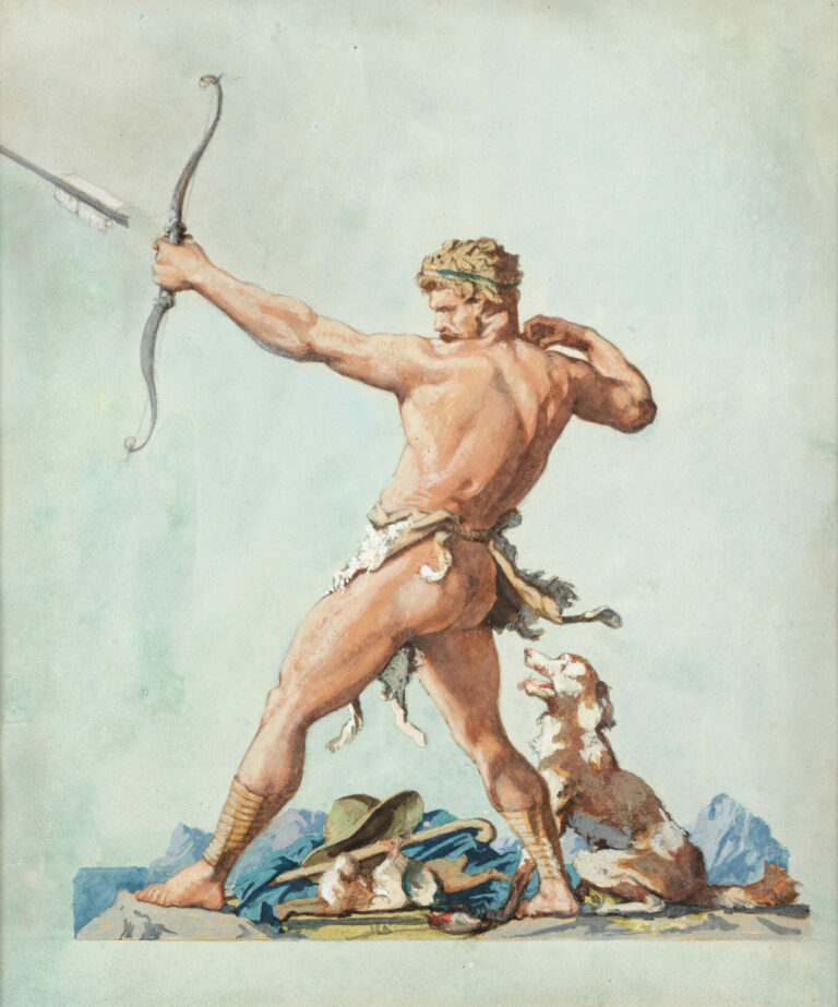 Henri LEHMANN (1814-1882) — Étude pour La Chasse, 1871