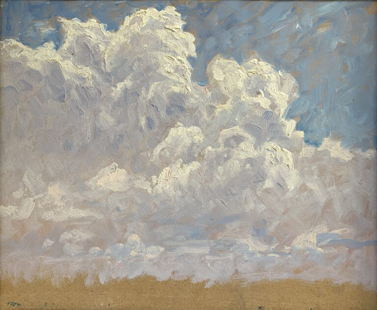 Paul SOLLMANN (1886-1950) — Étude de nuages, vers 1910