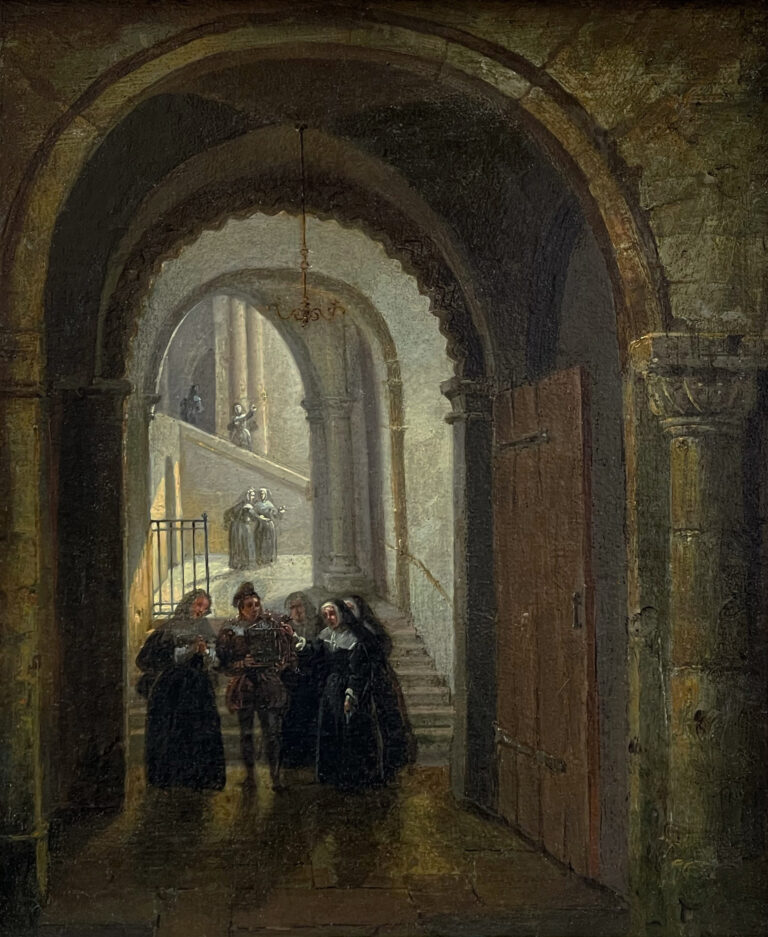 Jean-Baptiste LECŒUR (1795-1838) — Vert-Vert au couvent, vers 1830