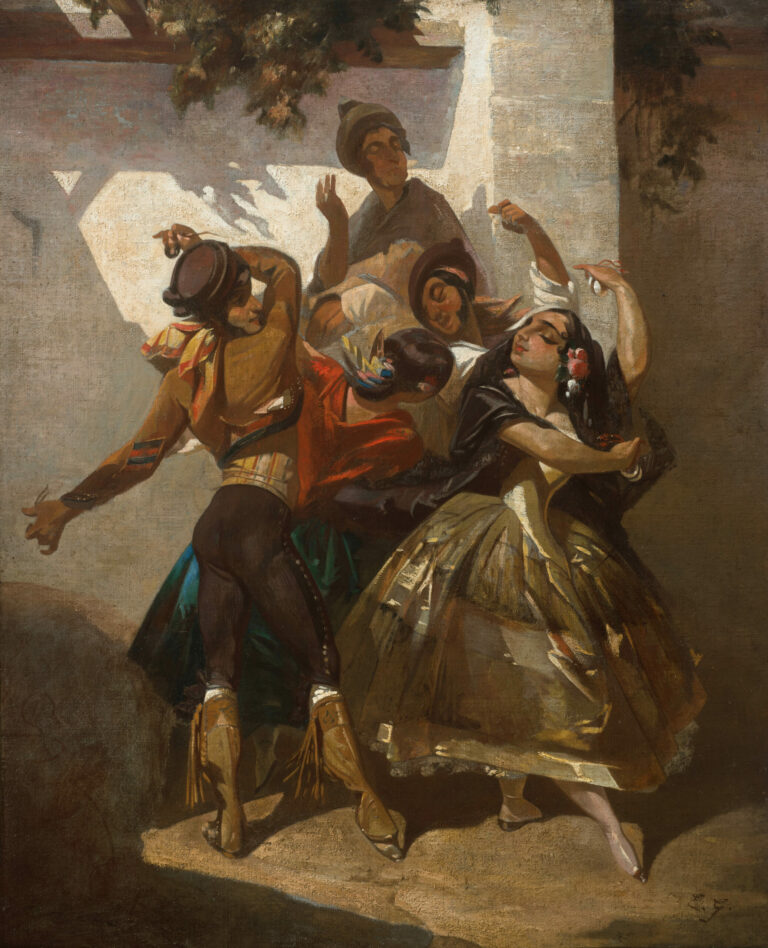 Eugène GIRAUD (1806-1881) — Danse de Bohémiens, vers 1849