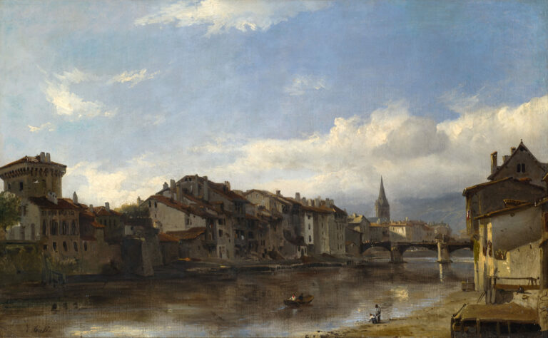 Théodore GUDIN (1802-1880) — Vue de Grenoble, vers 1825