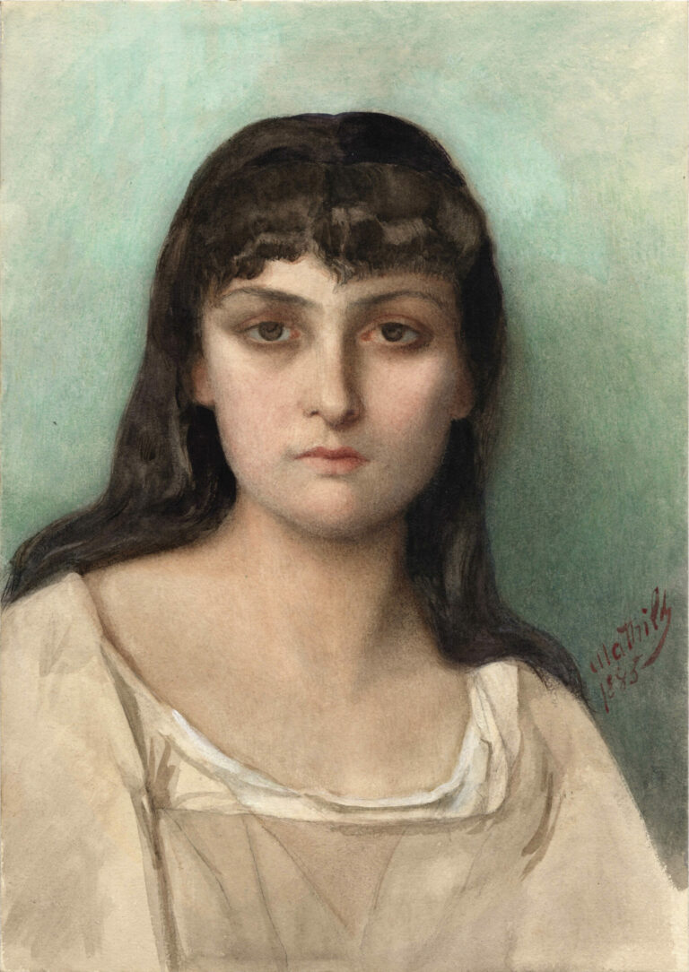Mathilde BONAPARTE (1820-1904) — Portrait de jeune femme, 1883