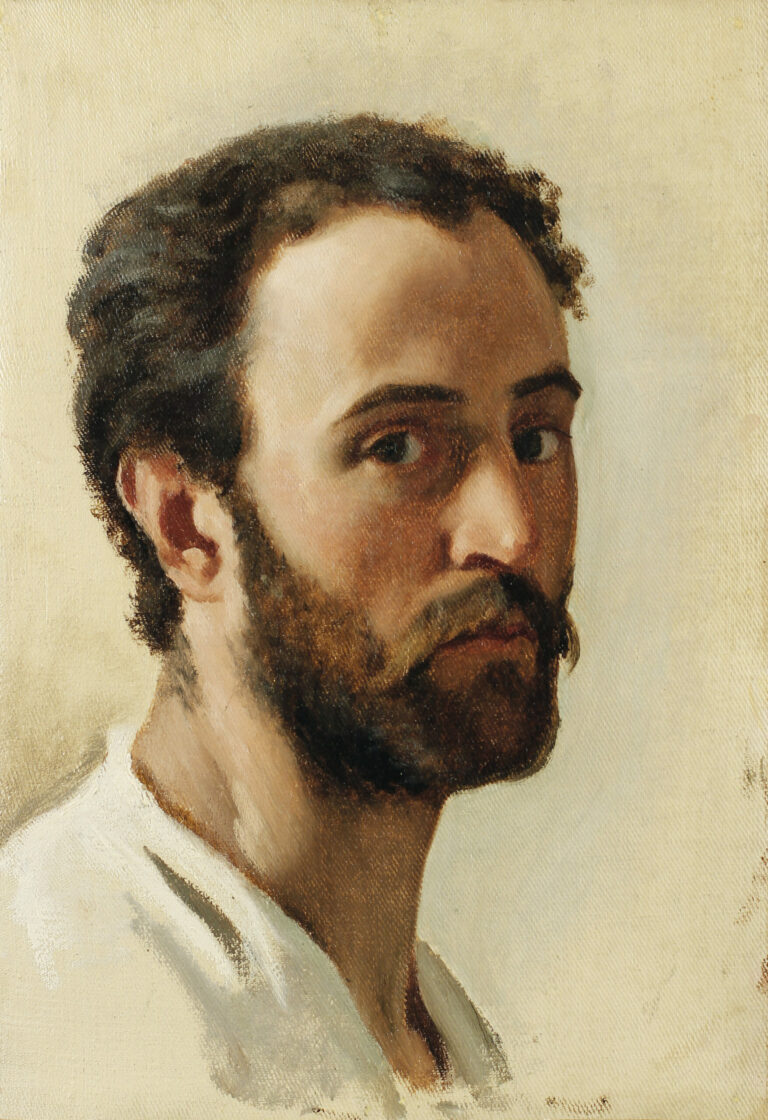 Enrico REFFO (1831-1917) — Autoportrait, vers 1850-1855