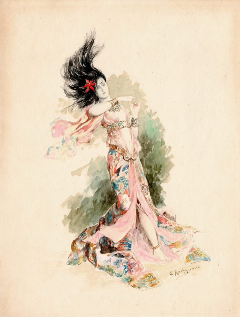 Georges Antoine ROCHEGROSSE (1859-1938) — Étude pour la figure de Alilat,vers 1903