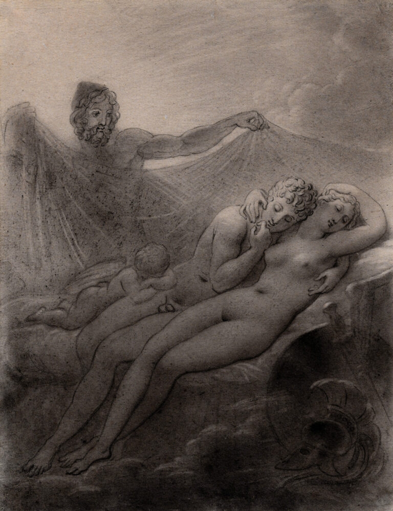 Anne Louis GIRODET de ROUCY-TRIOSON (1767-1824) — Mars et Vénus surpris par Vulcain, vers 1815-1820