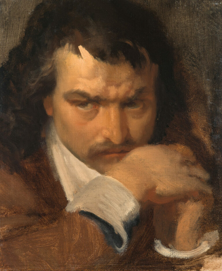 François Joseph NAVEZ (1787-1869) — Étude présumée pour un Oliver Cromwell, vers 1835