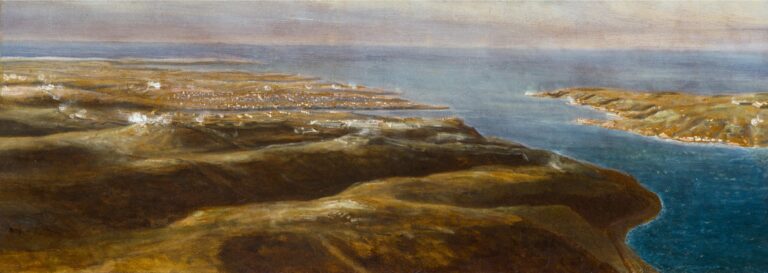 Jean Baptiste Henri DURAND-BRAGER (1814-1879) — Panorama de Sébastopol durant la guerre de Crimée, vers 1855
