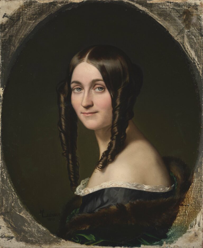 Henri LEHMANN (1814-1882) — Portrait d’Amélie Blerzy (1819-1901), 1850